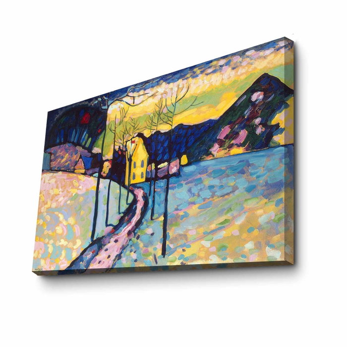 Wallity Paisaje invernal de Kandinsky - Lienzo decorativo 70 x 100 cm Wallity Paisaje invernal de Kandinsky - Lienzo decorativo 70 x 100 cm